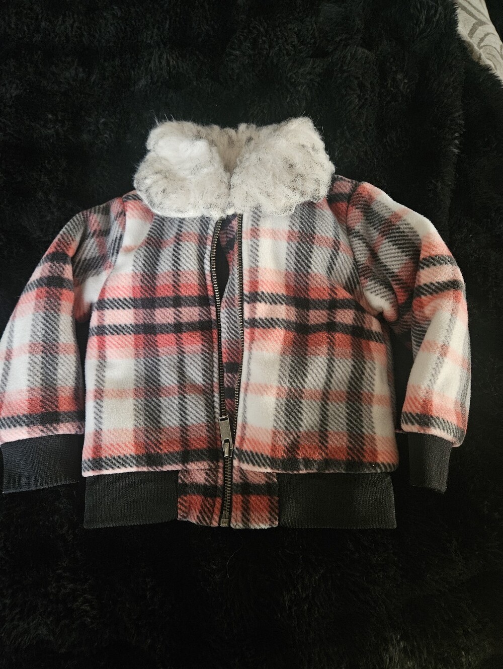 Tommy Hilfiger Kids Plaid Fleece Full-Zip